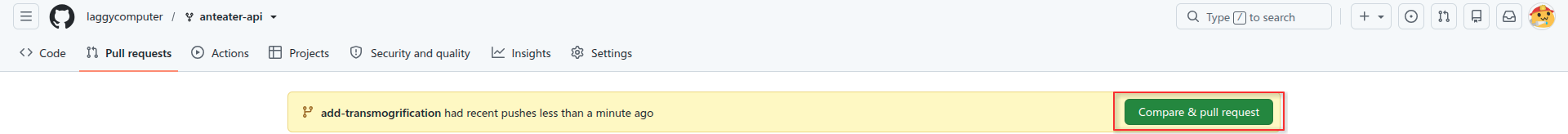 Open a pull request