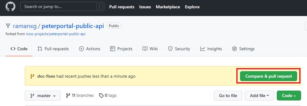 Open a pull request